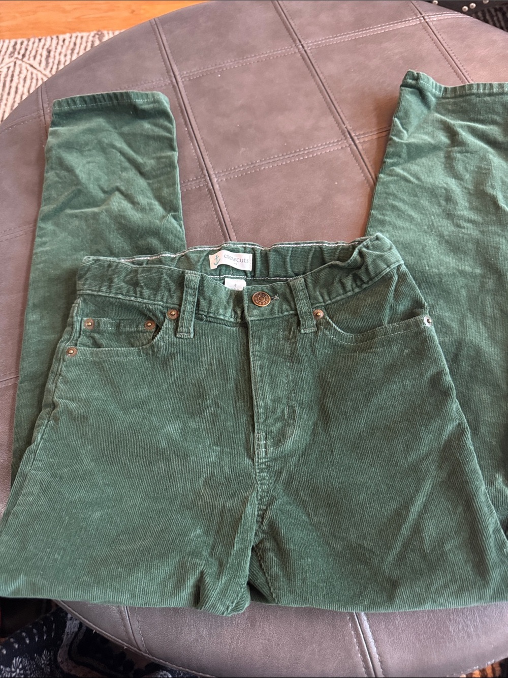 Crew cuts Boys Straight Corduroy Jeans in Green